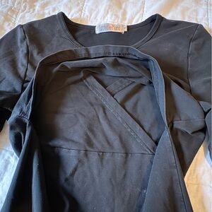 Latched Mama Black Nursing Tunic